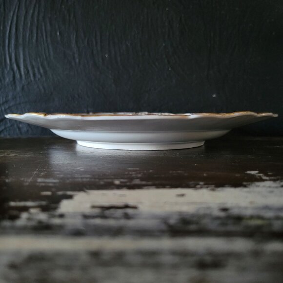 Antique Meissen Plate Courting Couple Romantic Scene Floral Design 8.75" - Picture 6 of 8